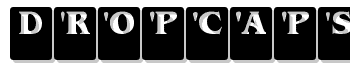 Dropcaps-Serif font